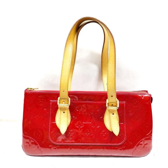 Louis Vuitton LV Hand Bag Vernis Red Rosewood Auenue 650-052525 - Picture 1 of 13